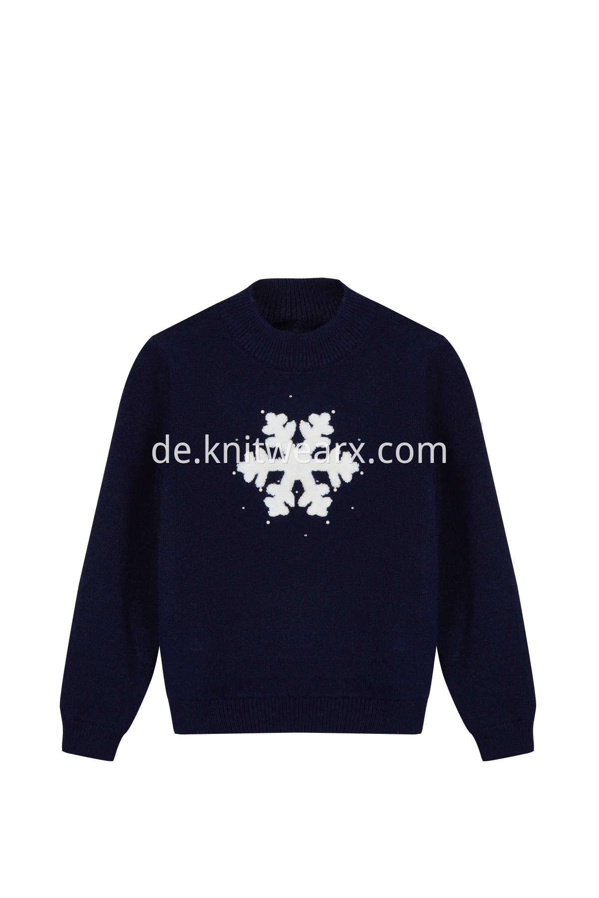 Girl's Nice Snowflake Sweater Long Sleeve Pullover Top